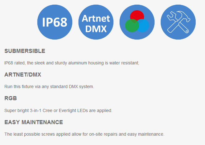 DMX 옥외 LED 프로그램 가능한 세탁기 빛